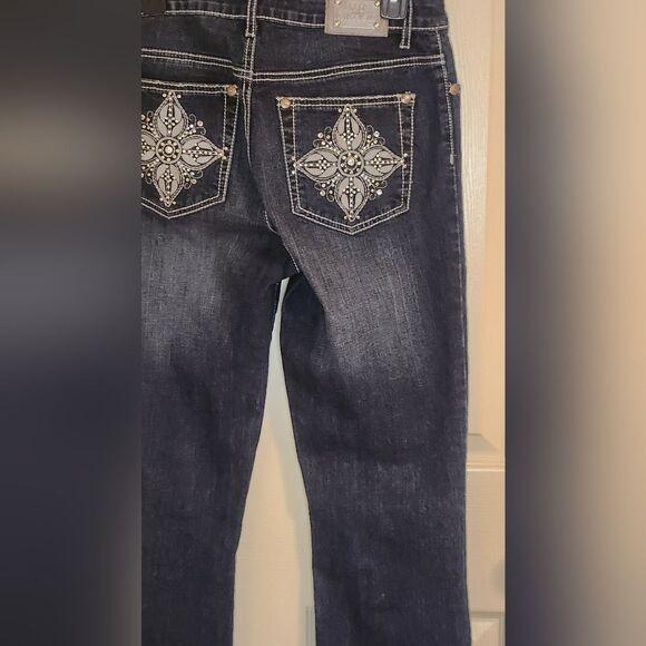 Lux Nation Sz 28/6 Women's Denim Blue Jeans - Picture 6 of 10